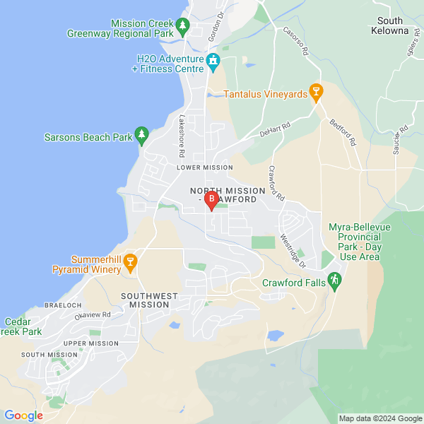 WILDFIRE SEO AND INTERNET MARKETING location map: 720 McClure Rd., Kelowna, BC